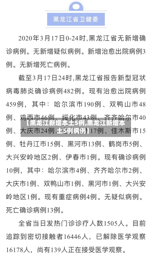 【黑龙江新增本土5例,黑龙江新增本土5例病例】-第2张图片