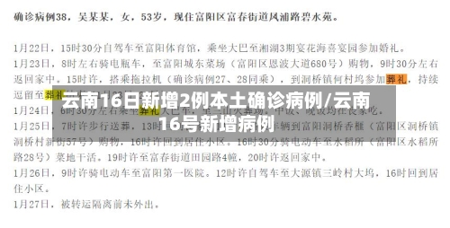 云南16日新增2例本土确诊病例/云南16号新增病例-第2张图片