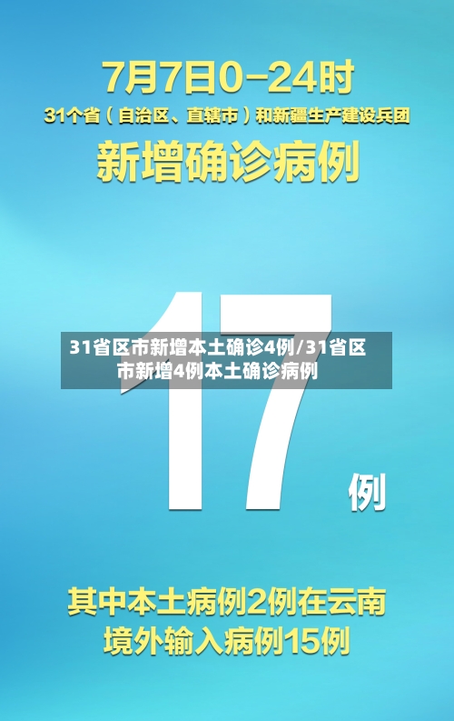 31省区市新增本土确诊4例/31省区市新增4例本土确诊病例-第3张图片