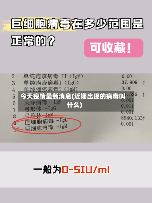 今天疫情最新消息(近期出现的病毒叫什么)-第2张图片