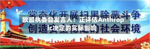 欧盟执委会发言人：正评估Anthropic决定的实际影响-第2张图片