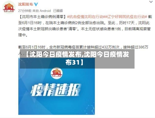 【沈阳今日疫情发布,沈阳今日疫情发布31】